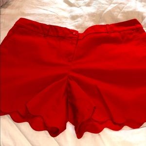 Talbots Scalloped shorts sz 16